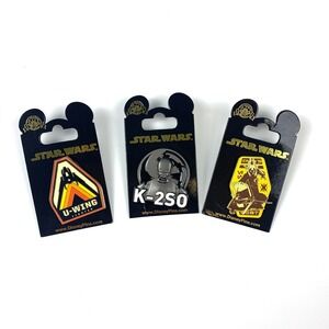 Disney Parks‎ Star Wars Solo Pins Lot of 3 K-2S0 U-Wing Nest